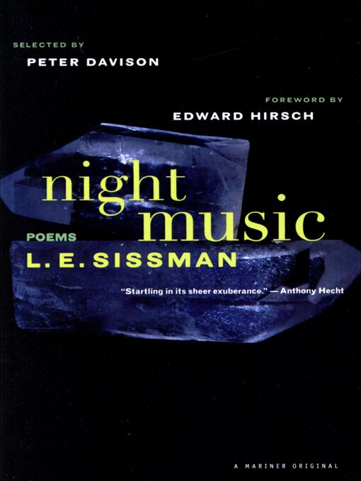 Title details for Night Music by L. E. Sissman - Available